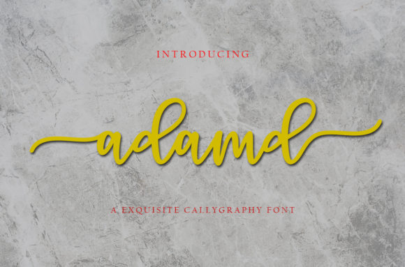 Adamd Font: Modern Handwritten Type for Editorial Design