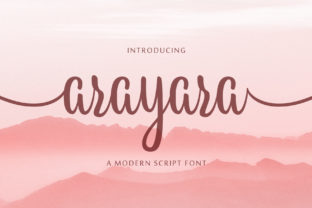 Arayara Font: A Romantic Script for Handmade Labels
