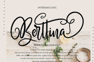 Berttina Font: A Light Handwritten Typeface for Branding