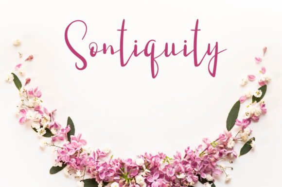 Discover the Charm of Sontiquity: A Handwritten Font for Makers