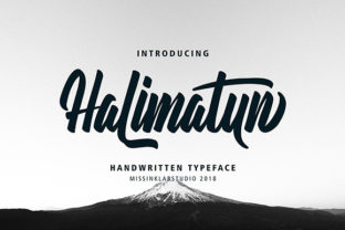 Halimatun Font: Bold Handwritten Script for Crafters