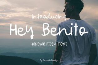 Hey Benito Font: A Handwritten Typeface for Makers
