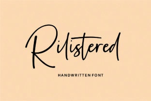 Rilistered Font: Handwritten Charm for Makers