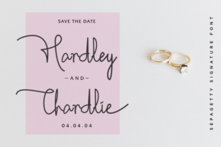 Sepagetty Font: A Romantic Script for Handmade Products