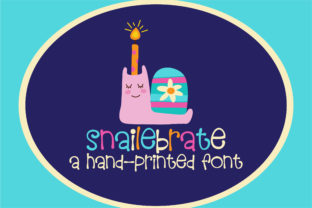 Snailebrate Font: A Joyful Script for Handmade Labels