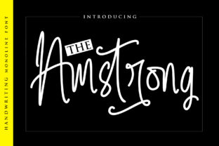 The Amstrong Font: A Bold Handwritten Typeface Review