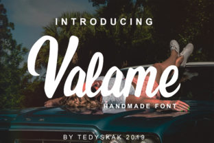 Valame Font: Bold Handwritten Style for Makers